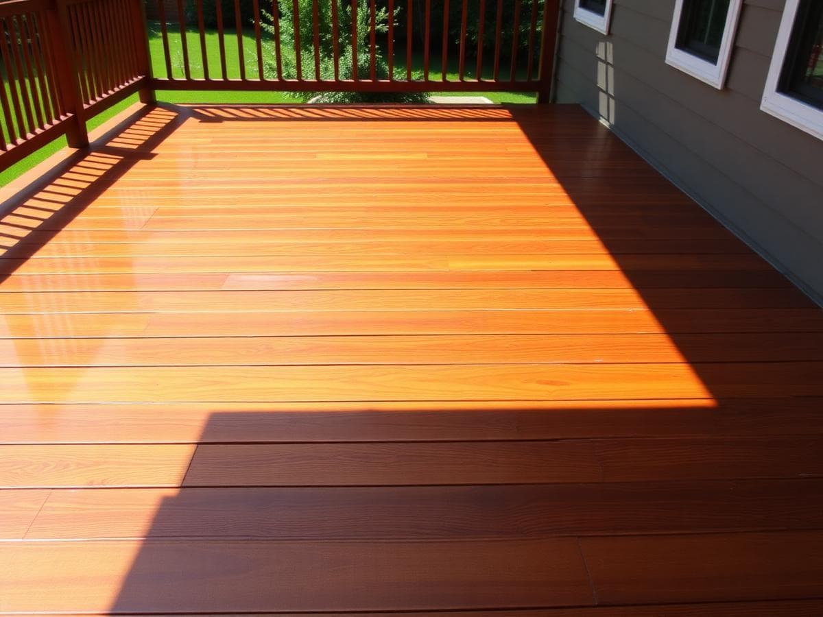 Deck restoration and stain in Roswell, Georgia